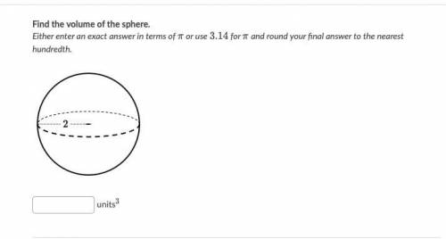 Volume of the sphere