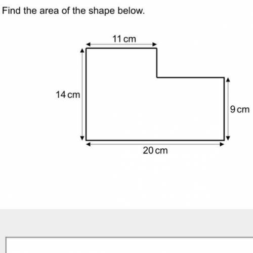 ￼find the area of the shape below