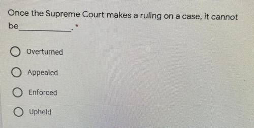 Once the Supreme Court makes