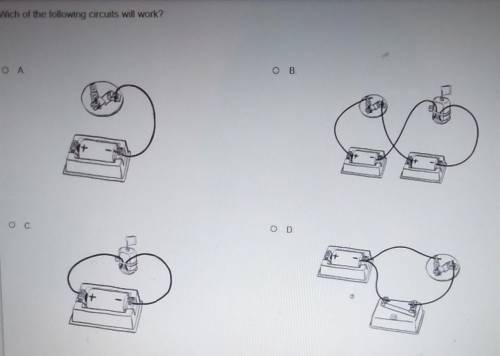 Wich of the following circuits will work?​
