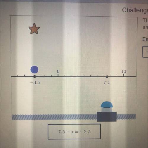 The bumper

is at 7.5 units and the ball is at -3.5
units.
Enter a number to move the bumper and h