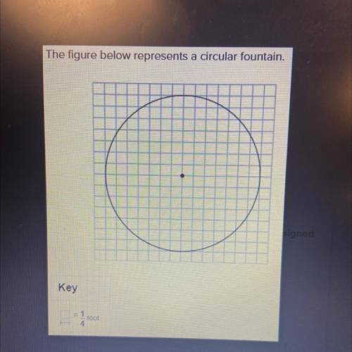 ￼the figure below represents a circular foundation.

Rounded to the nearest square foot, what is t