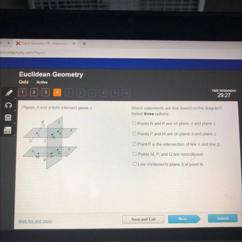 Which statements are true based on the diagram?
Select three options.