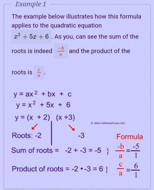 What is the sum, product of ​