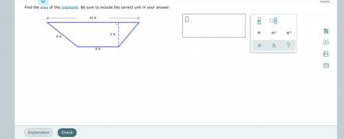AREA OF A TRAPEZOID PLEASE HELP