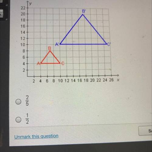 What is the scale factor in the dilation?