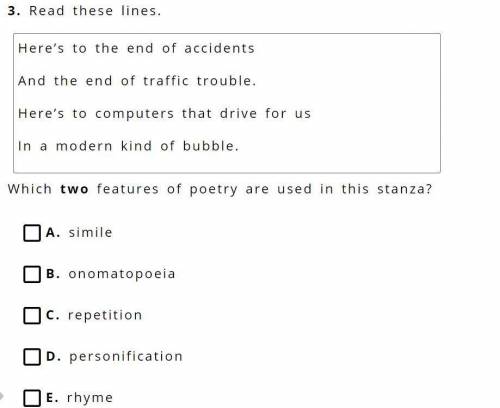 3. Read these lines.

Here’s to the end of accidents
And the end of traffic trouble.
Here’s to com