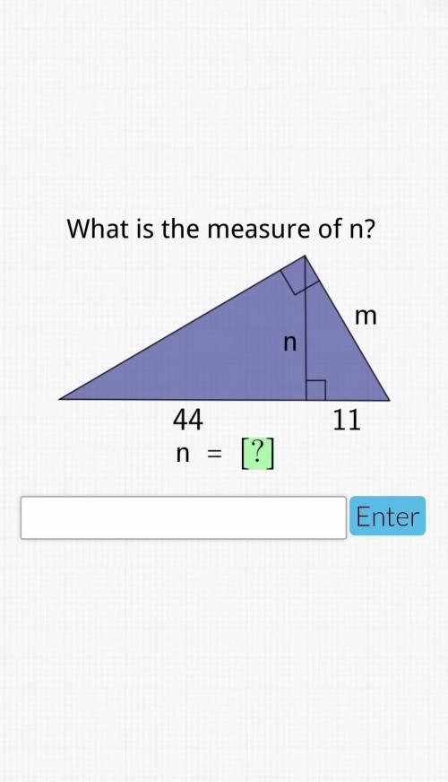 What is the value of N in this triangle?​