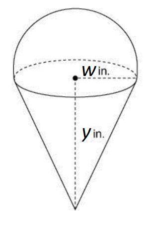 W=5 inches
y=20 inches
Find the volume of the figure. Round to the hundredths place.