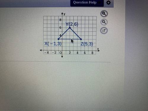 What’s the perimeter
of xyz, please thank you.