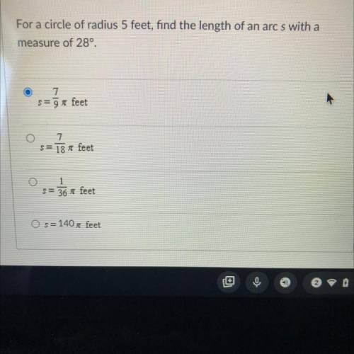 What’s the length of arc s??????? NEED HELP PLZ