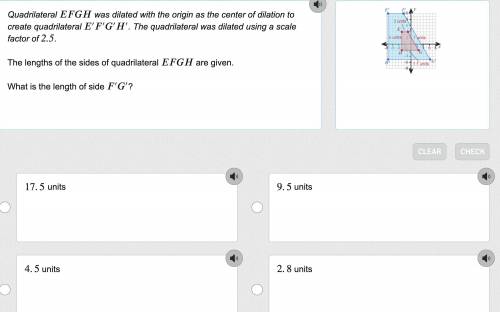 Figure , the small rectangle, was dilated with the origin as the center of the dilation to create F