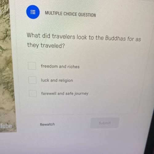 HELP!!! What did travelers look to the Buddhas for as
they traveled?