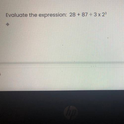 Evaluate the expression: 28 + 87 = 3 x 23