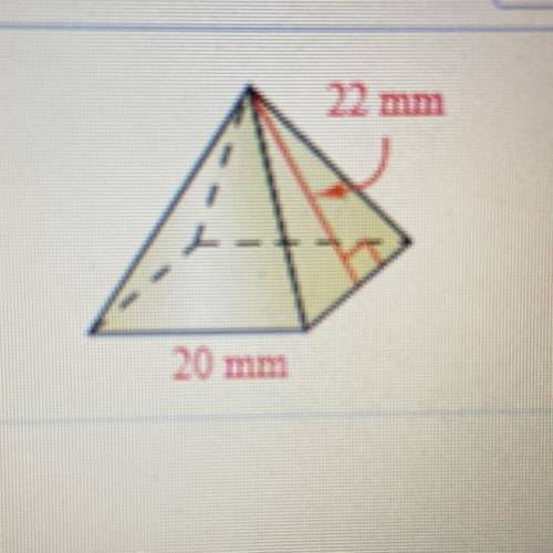 What is the volume of the square pyramid