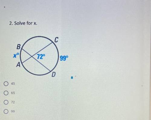 Solve for X in the image.