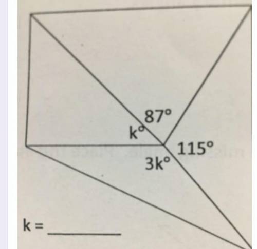 Solve for k help bestiesss