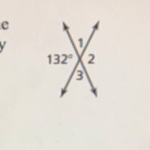 What are the measures of the other three angles formed by the intersection? Just give me the answer