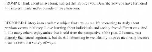 Marking brainliest (easy)
Is my PIQ response good or not? Do I need to make changes?