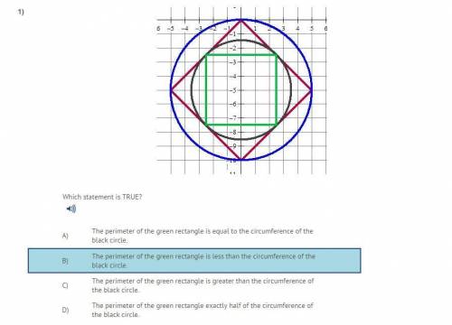 The question in the picture I believe it's B but I'm not sure