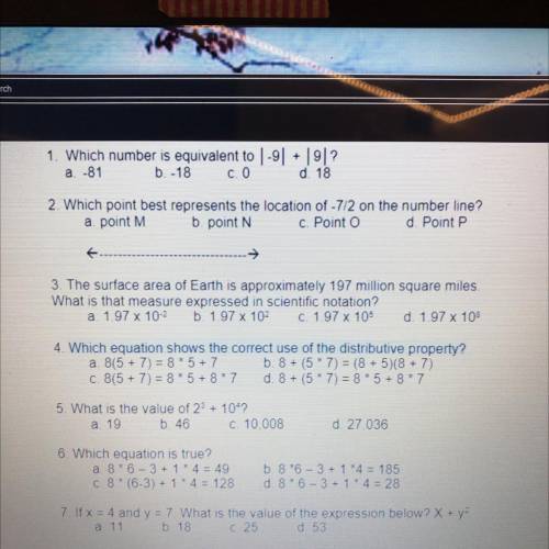 I have S.A.Ts soon and I need help have been stuck on number two for the past 20 minutes and I can'