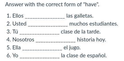 Please help me with my spanish homework...