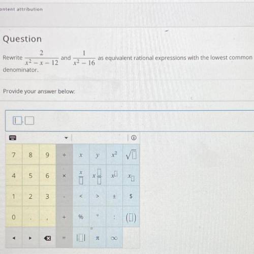 Help me please, thanks so much if you do

Rewrite ^ as equivalent rational expression with the low