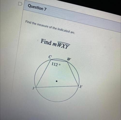 Find the measure of the indicated arc