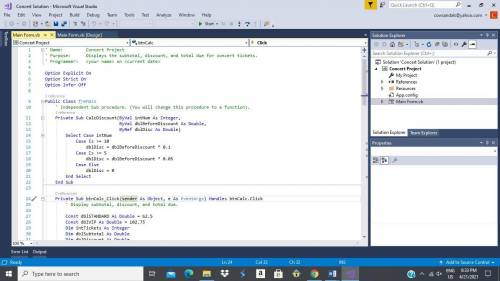 Microsoft Visual Basic Studio Programming

1. Change the CalcDiscount procedure to a function.
2.