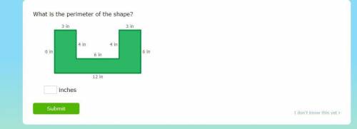 What is the perimeter of the shape?