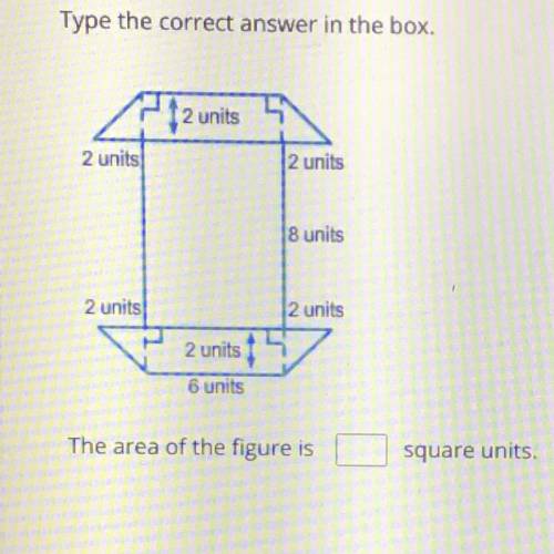 Type the correct answer in the box.

12 units
2 units
2 units
8 units
2 units
2 units
2
2 units 1