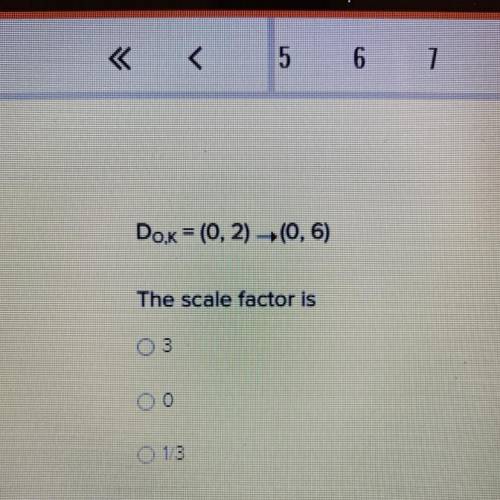Do,k= (0,2) (0,6) the scale factor is 
3 
0 
1/3