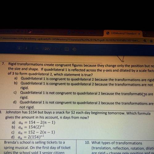 Please help with number 8 just real answers please