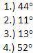 TEST! In a right triangle sin(4x) ° = cos (3x + 13)° . What is the value of x?