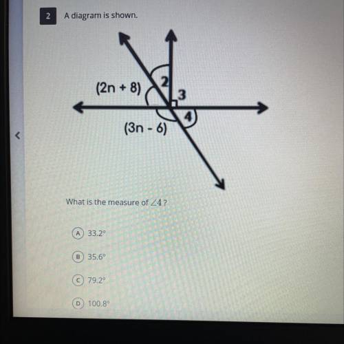 What is the measure of <4