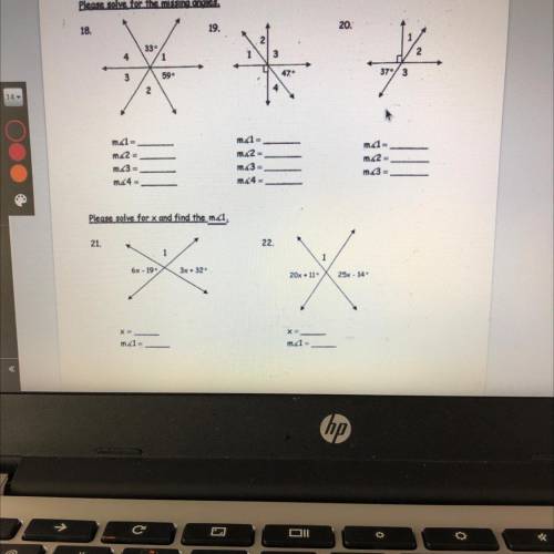 Geometry Questions please solve 18-22. Worth 70 points