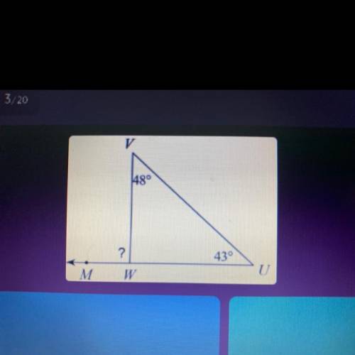 SOMEONE HELP ME PLS 
Find the indicated angle. (What is ?)