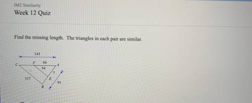 EMERGENCY I NEED HELP WITH MATH. Find the missing length. options are 58, 53, 42, and 40