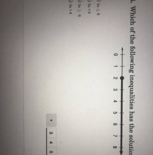 Which one the answer? It for a test ch 8 inequalities test 2