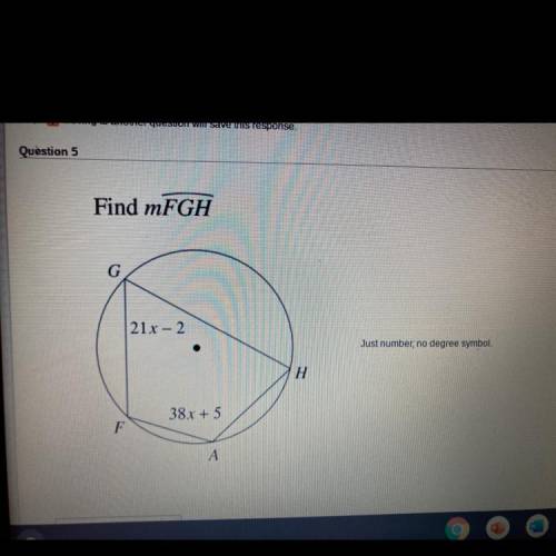 Find measure FGH circles unit