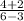 \frac{4+2}{6-3}