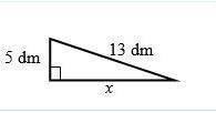 Find the x in each triangle