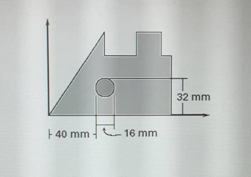 You are using a math software program to make a pattern for a plastic part. You draw the pattern on