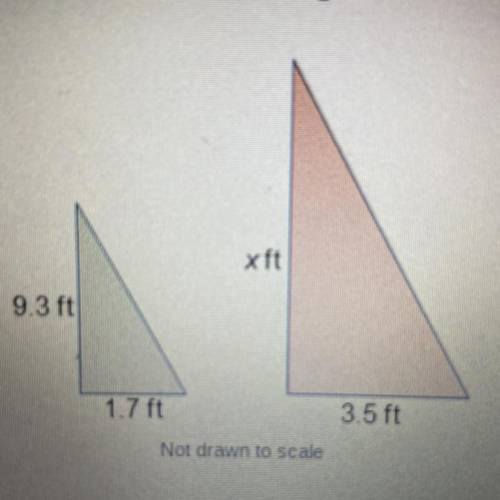 ( PLEASE HELP TIMED TEST) Consider the enlargement of the triangle ... Rounded to the nearest tenth