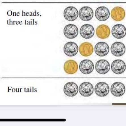 Consider the coin diagram. We see that for the ‘four heads’ state, there are w = 1 microstates. For