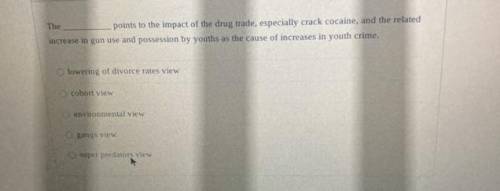 The blank points to the impact of the drug trade