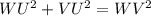 WU^2 + VU^2 = WV^2