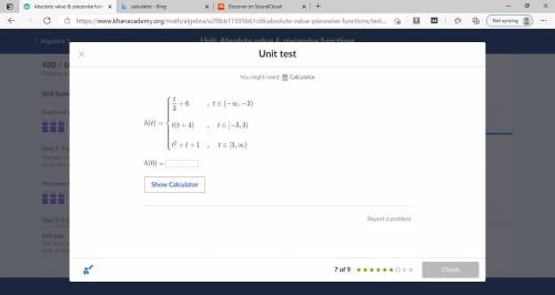 evaluate the piecewise function for h=0. PLEASE HURRY!!! I WILL GIVE BRAINLIEST FOR CORRECT ANSWER!