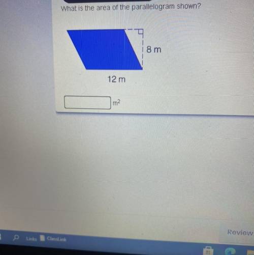 Which is the area of the parallelogram