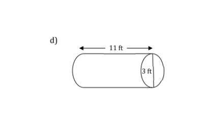 Determine the volume of the following objects. Round all answers to the nearest tenth,

if necessa